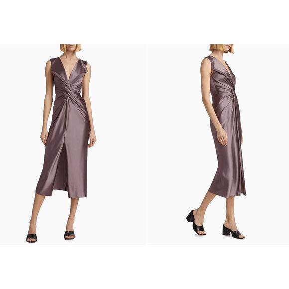 Prabal Gurung Lily Twist Front Midi-Dress US 10 $1095 - Picture 2 of 10